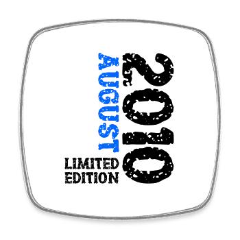 2010 August Limited Edition 13. Geburtstag Outfit - Viereckiger Kühlschrankmagnet - Weiß - Vorne