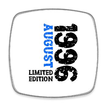 1996 August Limited Edition 27. Geburtstag Outfit - Viereckiger Kühlschrankmagnet - Weiß - Vorne