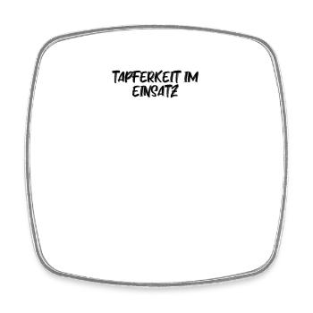 Feuerwehr - Tapferkeit im Einsatz - Viereckiger Kühlschrankmagnet - Weiß - Vorne