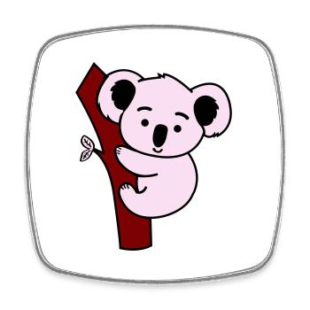 koala - Magnet carré - blanc - Devant