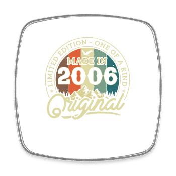 Vintage 2006 - Zeitloser Schatz - Viereckiger Kühlschrankmagnet - Weiß - Vorne