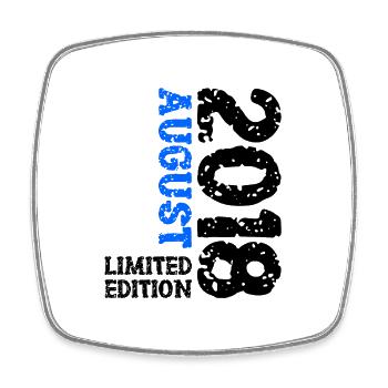 2018 August Limited Edition 5. Geburtstag Outfit - Viereckiger Kühlschrankmagnet - Weiß - Vorne