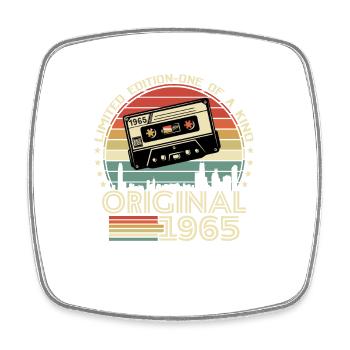 Vintage 1965 Cadeau d’anniversaire - Magnet carré - blanc - Devant