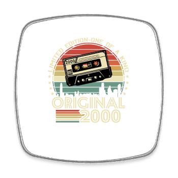 Vintage 2000 Geschenk - Viereckiger Kühlschrankmagnet - Weiß - Vorne