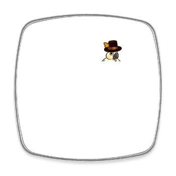 Tasche Pilgrim Nymphensittich Vogel niedlich - Viereckiger Kühlschrankmagnet - Weiß - Vorne