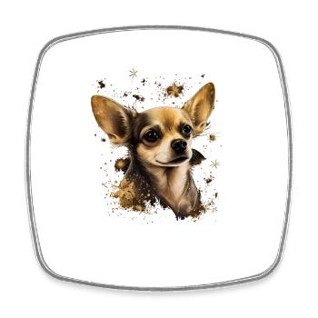 Chihuahua - Cute and beautiful coloured Dog Love - Square fridge magnet - white - Front