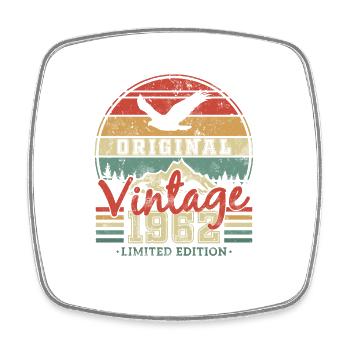 Original 1962 Vintage Anniversaire Rétro - Magnet carré - blanc - Devant