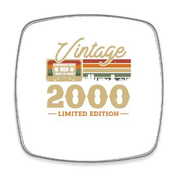 2000 - 23/24 ans anniversaire - Magnet carré - blanc - Devant