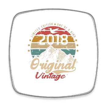 Original Vintage 2018 Limited Edition 2018 - Square fridge magnet - white - Front