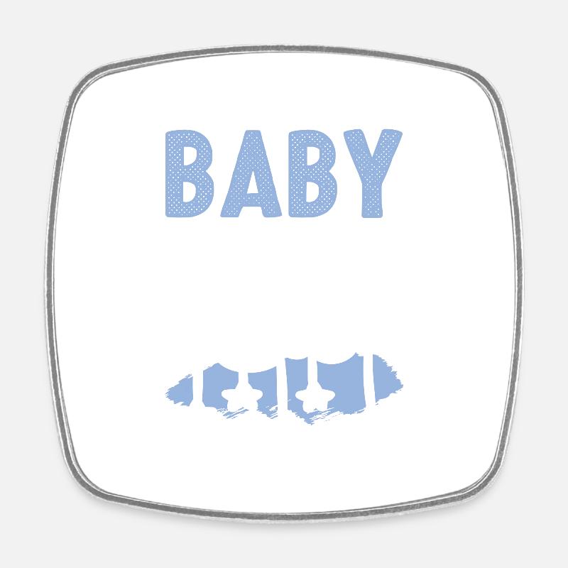 Baby Shower - Square fridge magnet - white