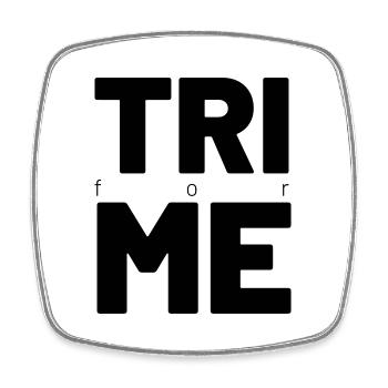 TRI for ME - Square fridge magnet - white - Front