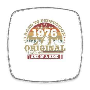 Vintage Gift 1976 47/48 Years - Square fridge magnet - white - Front