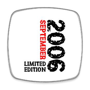 2006 September Limited Edition 17th Birthday Deco - Square fridge magnet - white - Front