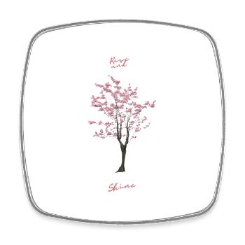 SAKURA TREE. Grow up and flourish. - Square fridge magnet - white - Front