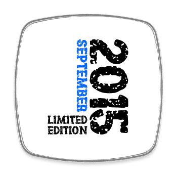 2015 September Limited Edition 8. Geburtstag Deko - Viereckiger Kühlschrankmagnet - Weiß - Vorne