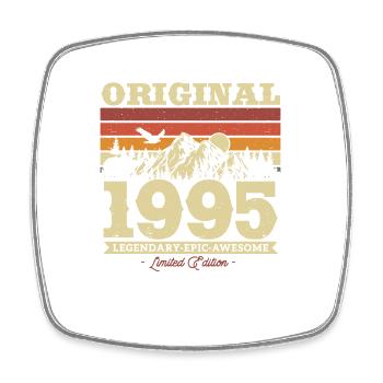 Vintage 1995 Birthday Gift - Square fridge magnet - white - Front