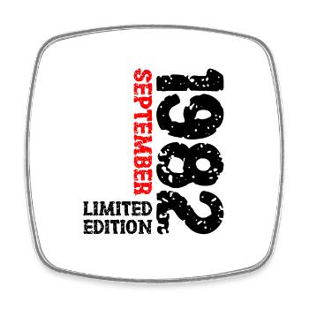 1982 September Limited Edition 41. Geburtstag Deko - Viereckiger Kühlschrankmagnet - Weiß - Vorne