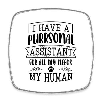 Persian Cat Cat Lover Cat Owner Persian Longhair C - Square fridge magnet - white - Front