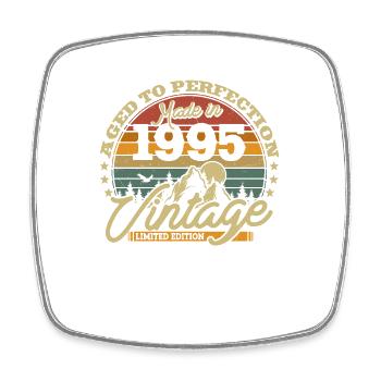 Vintage Birthday Gift 1995 - Square fridge magnet - white - Front
