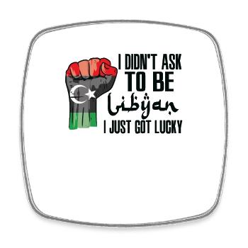 Libyscher Stolz Libysche Flagge Gewachsen - Viereckiger Kühlschrankmagnet - Weiß - Vorne