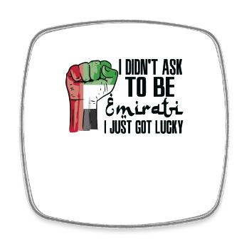 Emirati Pride Arab Emirates Flag Grown Emirati - Square fridge magnet - white - Front