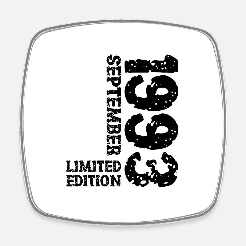 1993 Septembre Edition Limitée Décoration du 30e anniversaire - Magnet carré - blanc