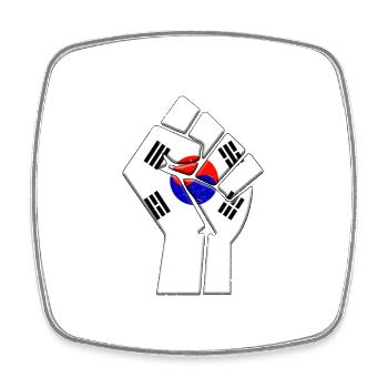 Südkorea Flagge Koreanischer Country Pride Einheimischer - Viereckiger Kühlschrankmagnet - Weiß - Vorne
