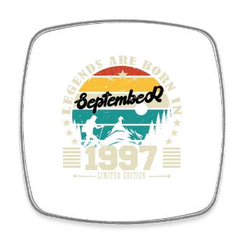 Septembre 1997. Cadeau anniversaire septembre 1997 - Magnet carré - blanc - Devant