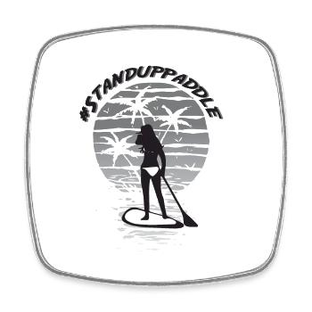 SUP - Square fridge magnet - white - Front