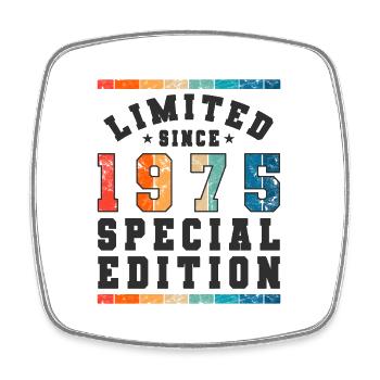 Limited Edition since 1975 Birthday Gift - Square fridge magnet - white - Front