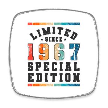 Limited Edition since 1967 Birthday Gift - Square fridge magnet - white - Front