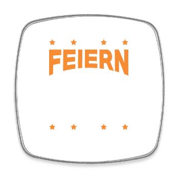bier feiern - Viereckiger Kühlschrankmagnet - Weiß - Vorne