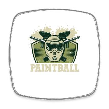 Paintball Kreative Farbe Farbe Kunst Airsoft Paint - Viereckiger Kühlschrankmagnet - Weiß - Vorne