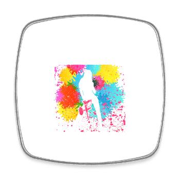 Fille Paintballer Player Paintball Femme - Magnet carré - blanc - Devant