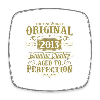 Original 2013 Vintage Vintage Birthday Gift - Square fridge magnet - white - Front