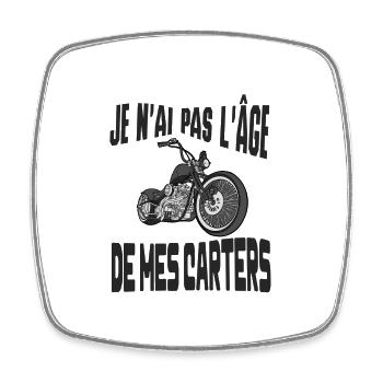 je n'ai pas l'âge de mes carters - Magnet carré - blanc - Devant