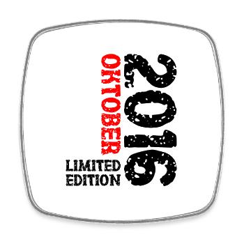 2016 Oktober Limited Edition 7. Geburtstag Deko - Viereckiger Kühlschrankmagnet - Weiß - Vorne