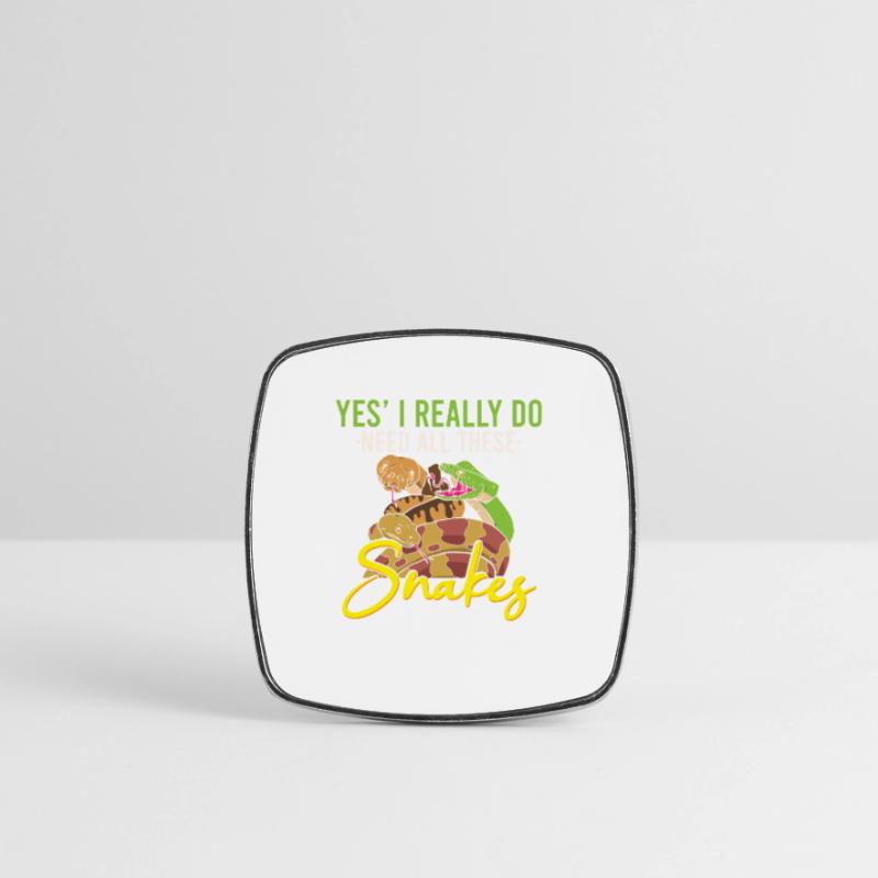 Funny Python Snake / Boa Constrictor Square fridge magnet