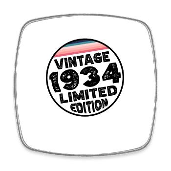 Cadeau d’anniversaire en édition limitée depuis 1934 - Magnet carré - blanc - Devant
