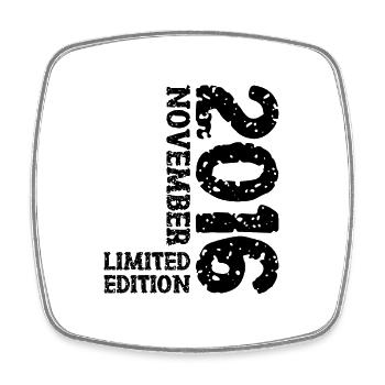 2016 Novembre Édition Limitée 7ème Anniversaire Décoration - Magnet carré - blanc - Devant