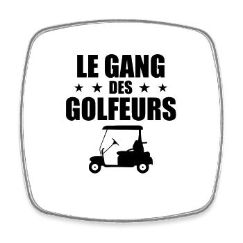 Golf, Golfeur, Fan de Golf - Magnet carré - blanc - Devant