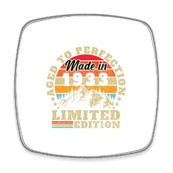 Vintage 1933 Vintage cadeau d’anniversaire rétro - Magnet carré - blanc - Devant