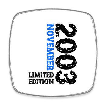 2003 novembre édition limitée 20e anniversaire décoration - Magnet carré - blanc - Devant