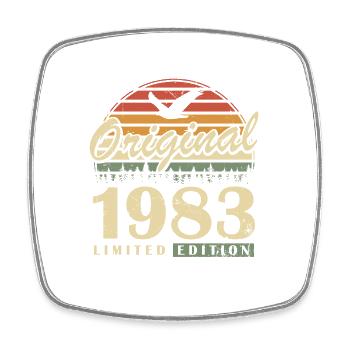 Original 1983 Vintage Vintage cadeau d’anniversaire - Magnet carré - blanc - Devant