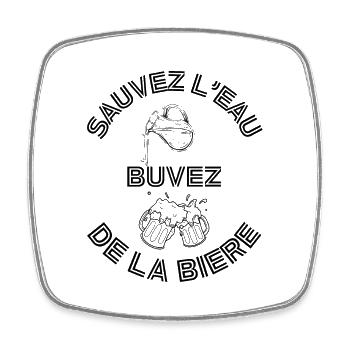 Männer, Frauen, Humorvoll, Humorvolles T-Shirt-Geschenk - Viereckiger Kühlschrankmagnet - Weiß - Vorne