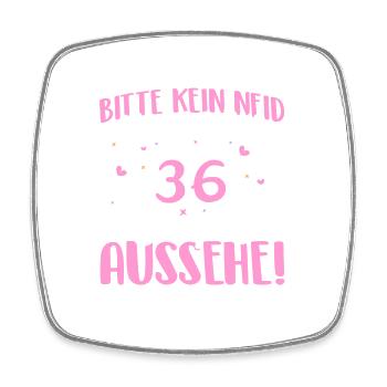 Bitte kein Neid weil ich mit 36 so gut aussehe! - Viereckiger Kühlschrankmagnet - Weiß - Vorne