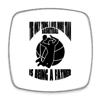 Basketball Basketball Player Basketball Team - Square fridge magnet - white - Front