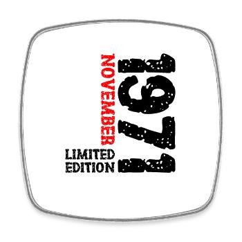 1971 novembre édition limitée 52e anniversaire décoration - Magnet carré - blanc - Devant