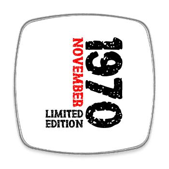 1970 ' s novembre Limited Edition 53e anniversaire décoration - Magnet carré - blanc - Devant