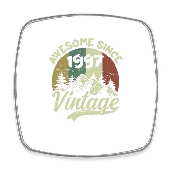 Vintage 1997 Birthday Gift 1997 - Square fridge magnet - white - Front